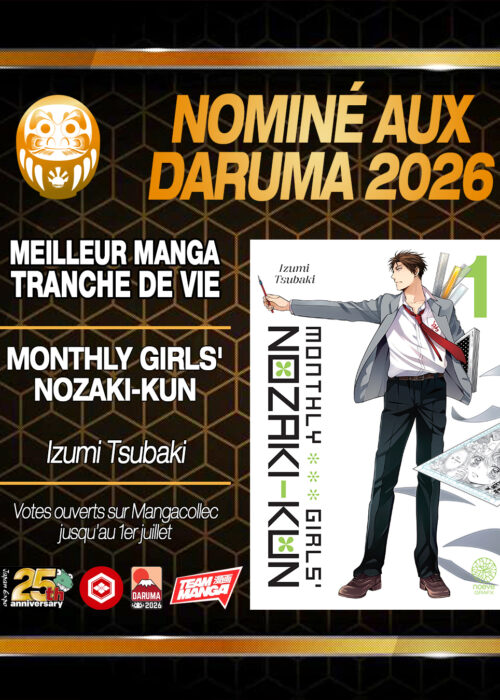 Monthly girls’ Nozaki-kun nominé aux Daruma 2026
